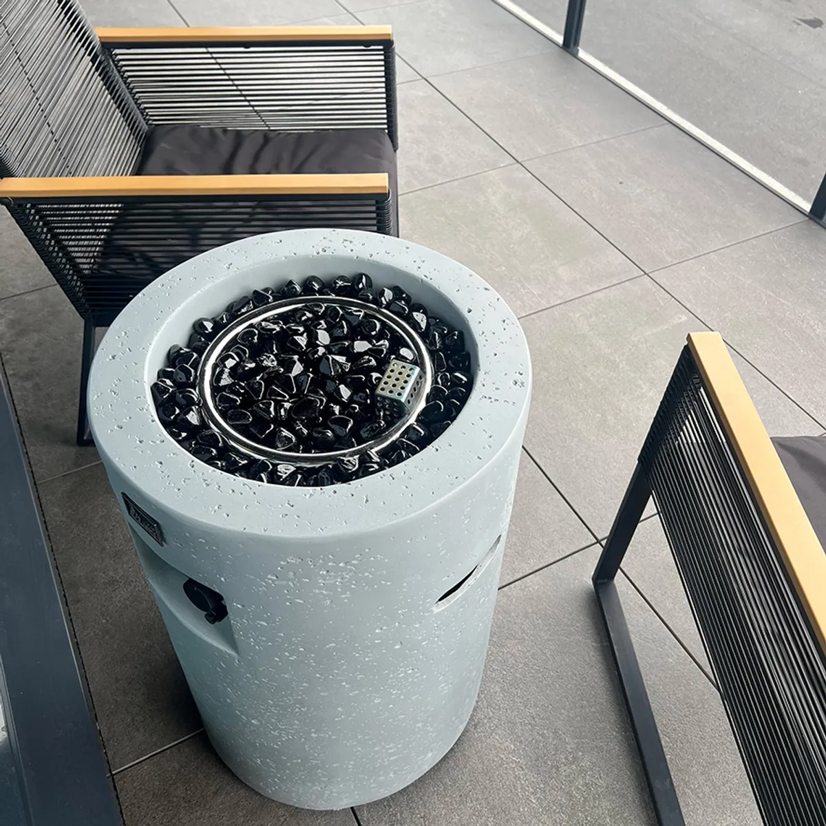Arctic A-351 gassdrevet peisbord, CLOUDY GREY