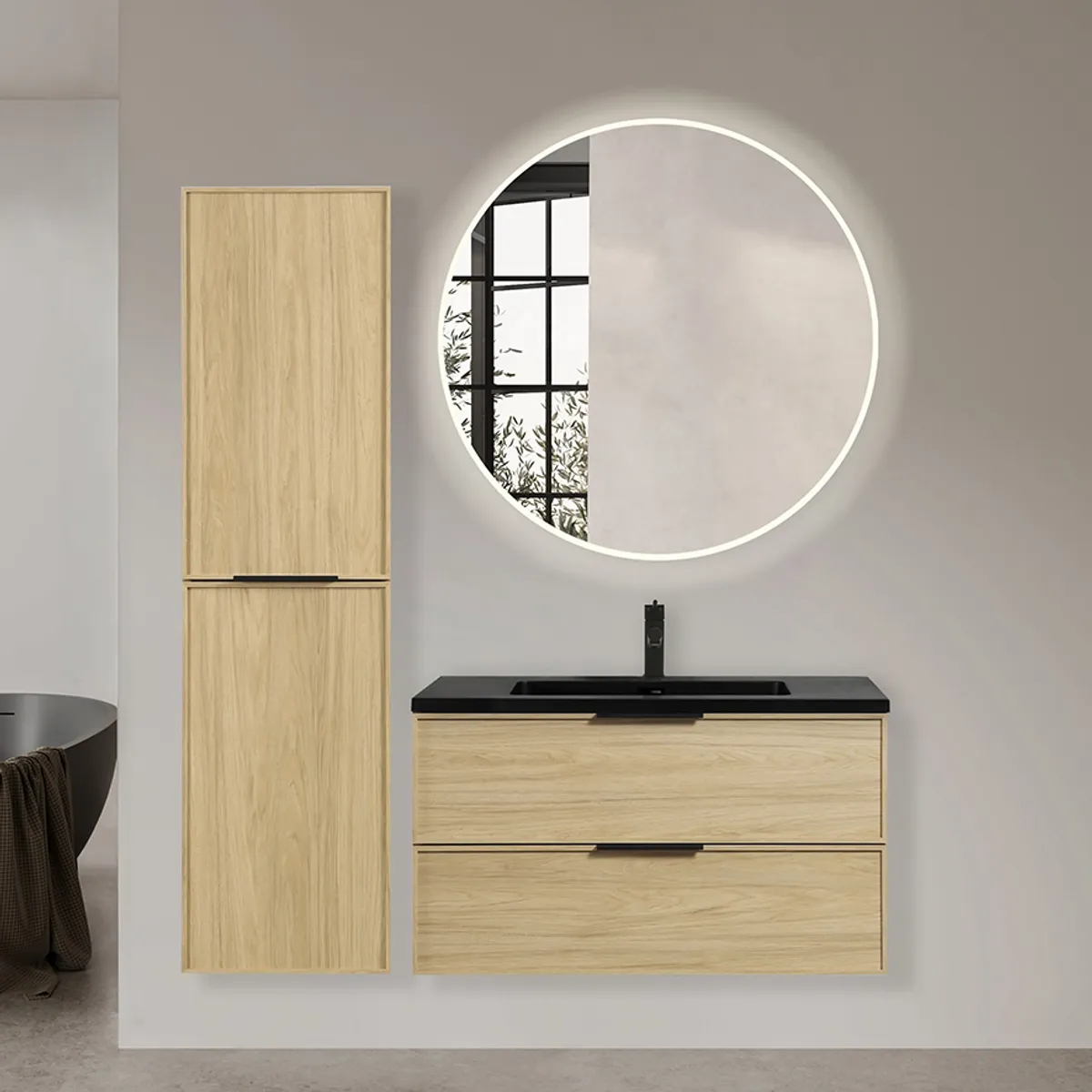 Badnor Melissa 90+40cm mbl.pk (98341) Lissie speil m/lys