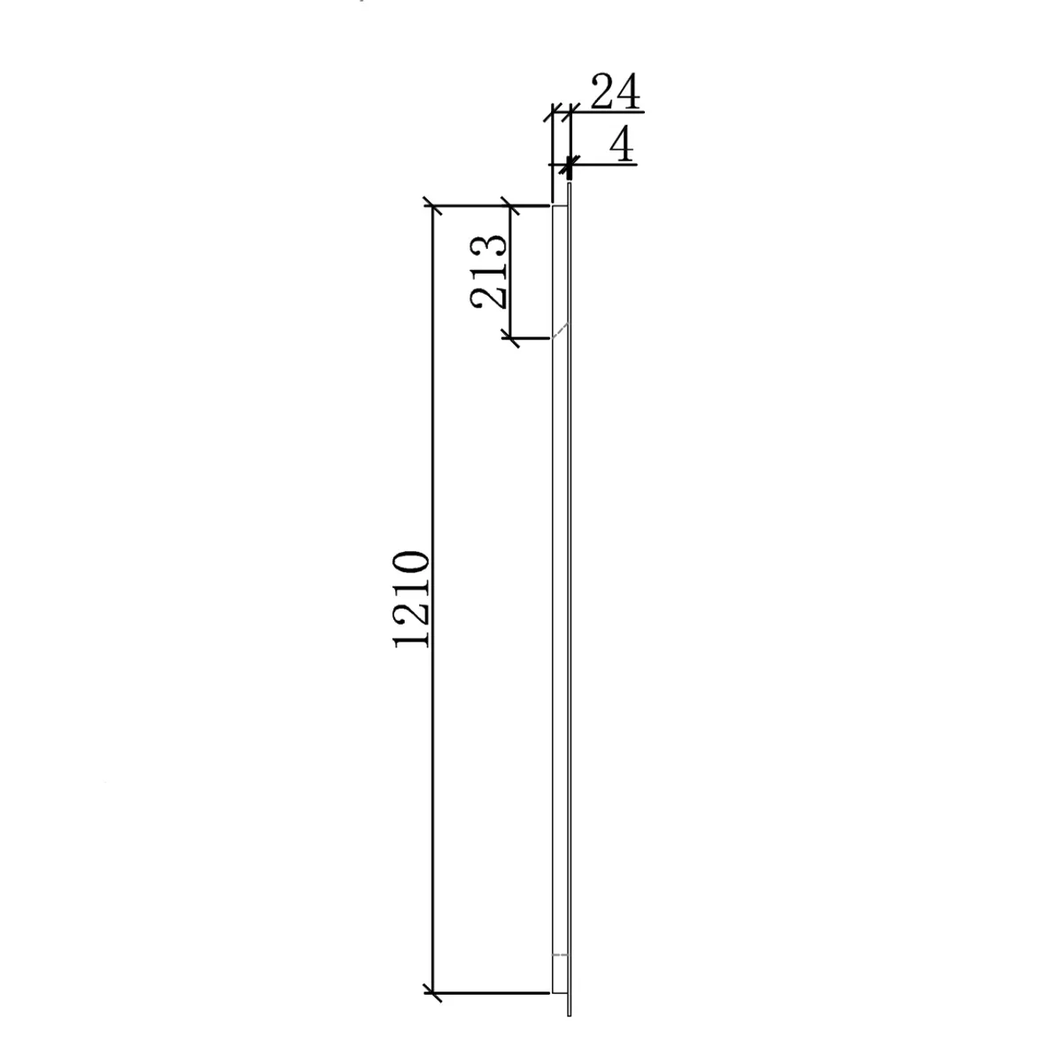 Badnor Mathea 120cm (enkel) mbl.pk (9302) Sissel speil