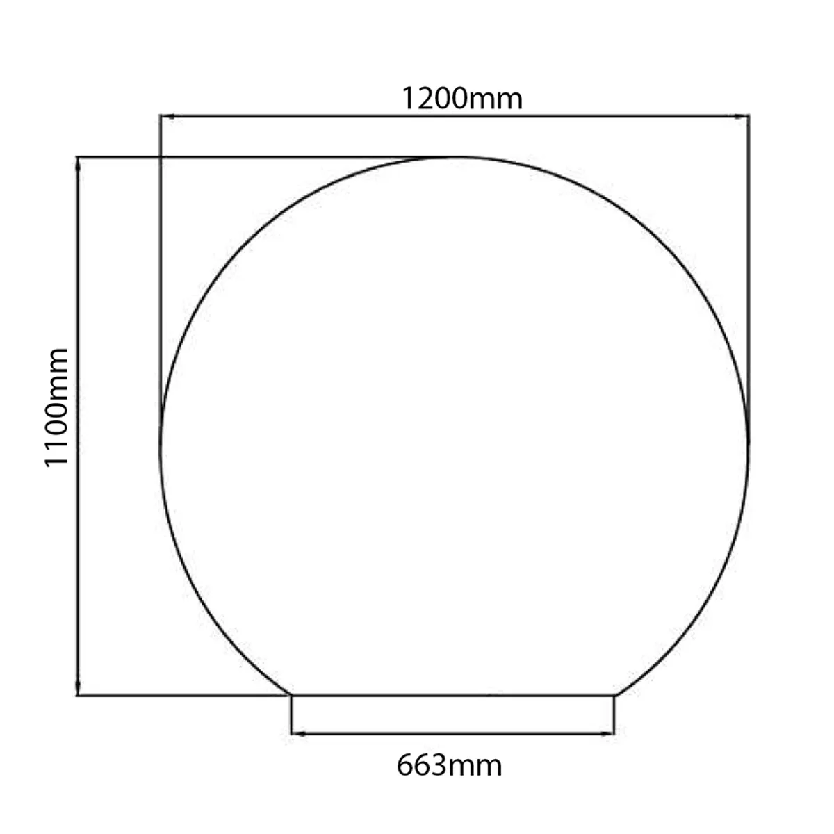 Badnor Mathea 120+40cm (dobbel) mbl.pk (9312) Sissel speil