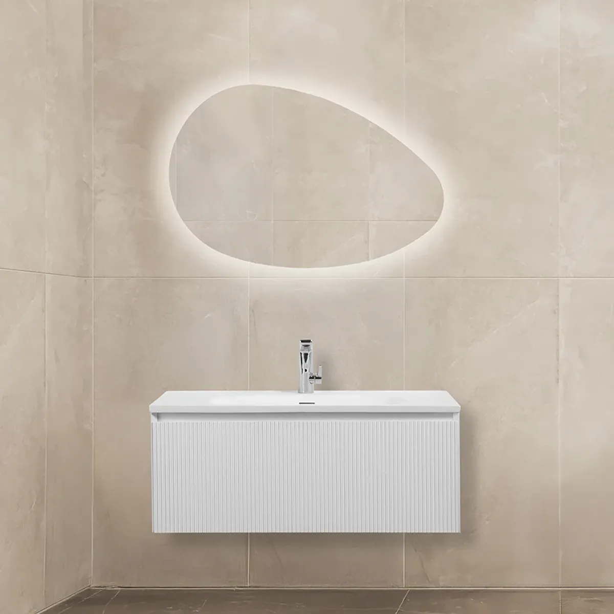 Badnor Merethe 90cm møbelpk (7104) Lucy speil m/lys